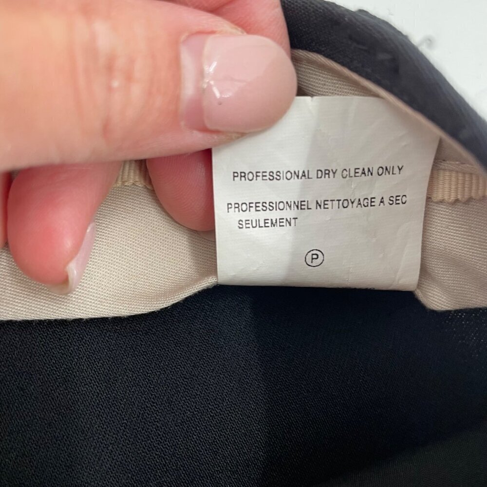 Vince Black High Rise Wool Blend Career Pants Womens Size 8 Classic Neutral - Picture 6 of 9